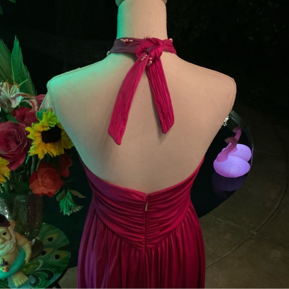 Robert Cavalli NWT $3445 Sz 40 US 4 Fushia Pink 🌸 Pearl beaded couture Dress - Picture 6 of 10